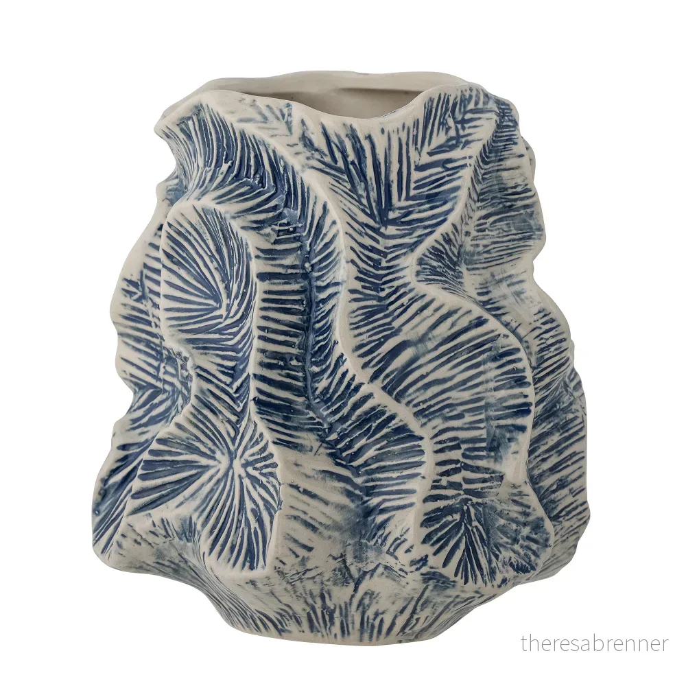 Creative Collection – Guxi Vase H19,5 cm – Blått Stentøy – Gratis frakt v:6905358 Creative Collection – Guxi Vase H19,5 cm – Blått Stentøy – Gratis frakt v:6905358