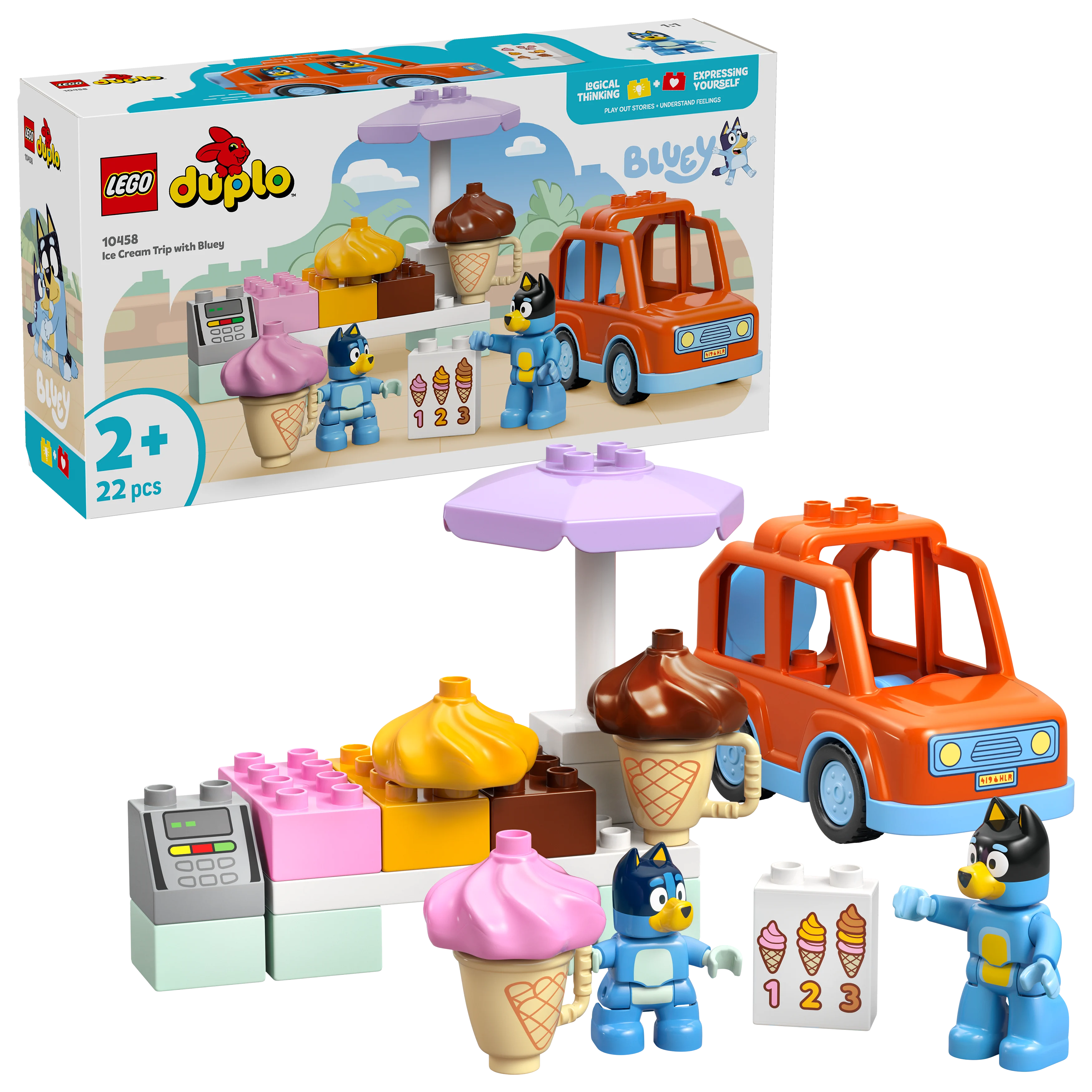 LEGO – DUPLO Bluey – På iskremtur med Bluey (10458) v:8609794 LEGO – DUPLO Bluey – På iskremtur med Bluey (10458) v:8609794
