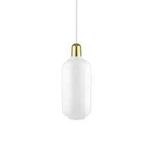 Normann Copenhagen – Amp Pendellampe – Large – Hvit/Messing – White/Brass – L – Gratis frakt v:6464540 Normann Copenhagen – Amp Pendellampe – Large – Hvit/Messing – White/Brass – L – Gratis frakt v:6464540