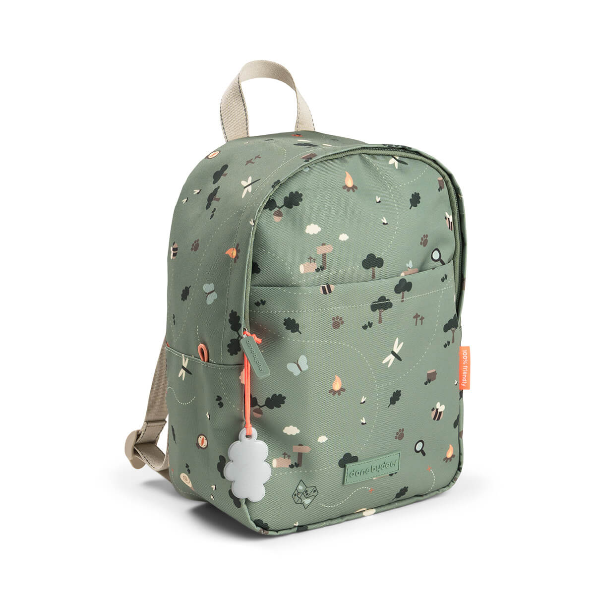 Done by Deer - Kids backpack Tiny trails - Green - 7,5 L v:3704501