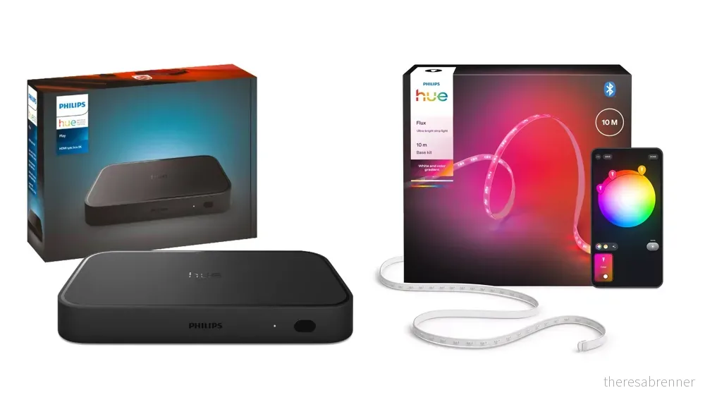 Philips Hue Sync Box Gen 2 + Flux Ultra Bright LED Strip 10 m – Large-Scale Lighting Bundle - Gratis frakt v:5932941