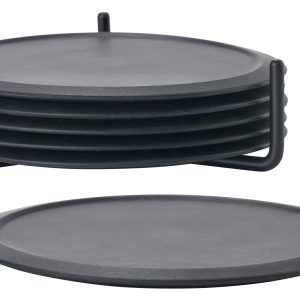 Zone Denmark – Glass Trivets w. Holder – Black (330303) – Black v:7736380 Zone Denmark – Glass Trivets w. Holder – Black (330303) – Black v:7736380