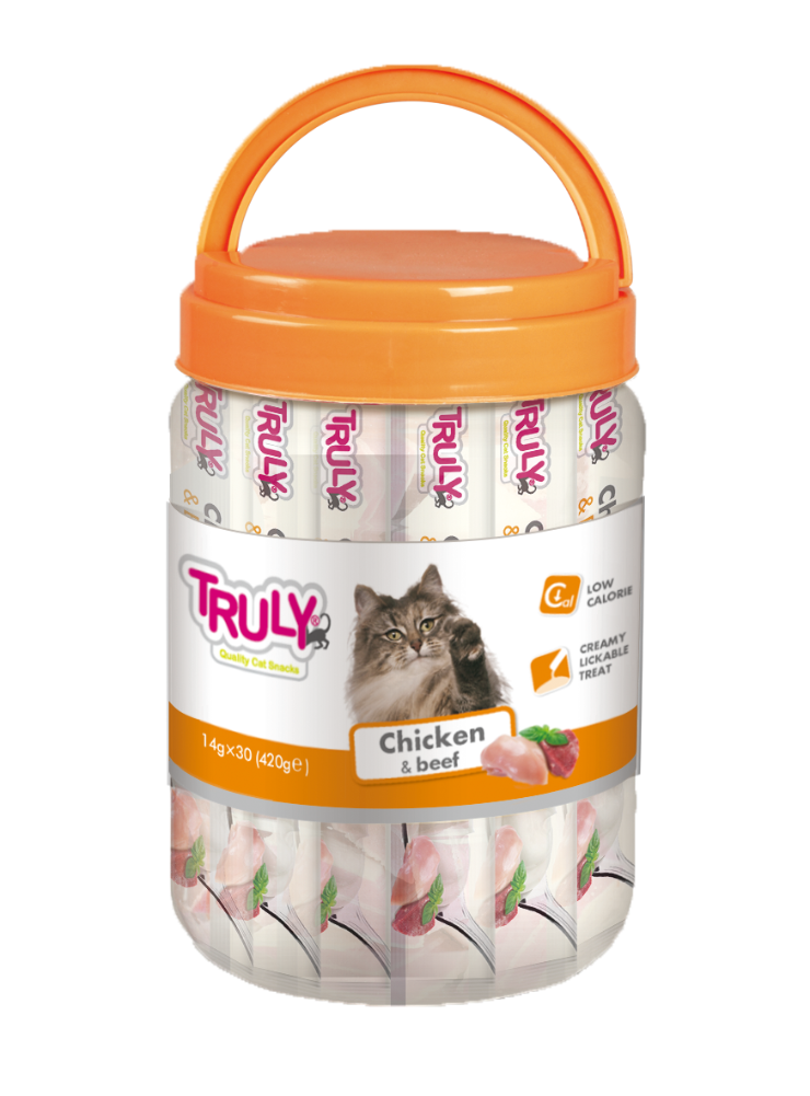 Truly - Creamy Lickable Chicken and Beef - 420g v:7639576