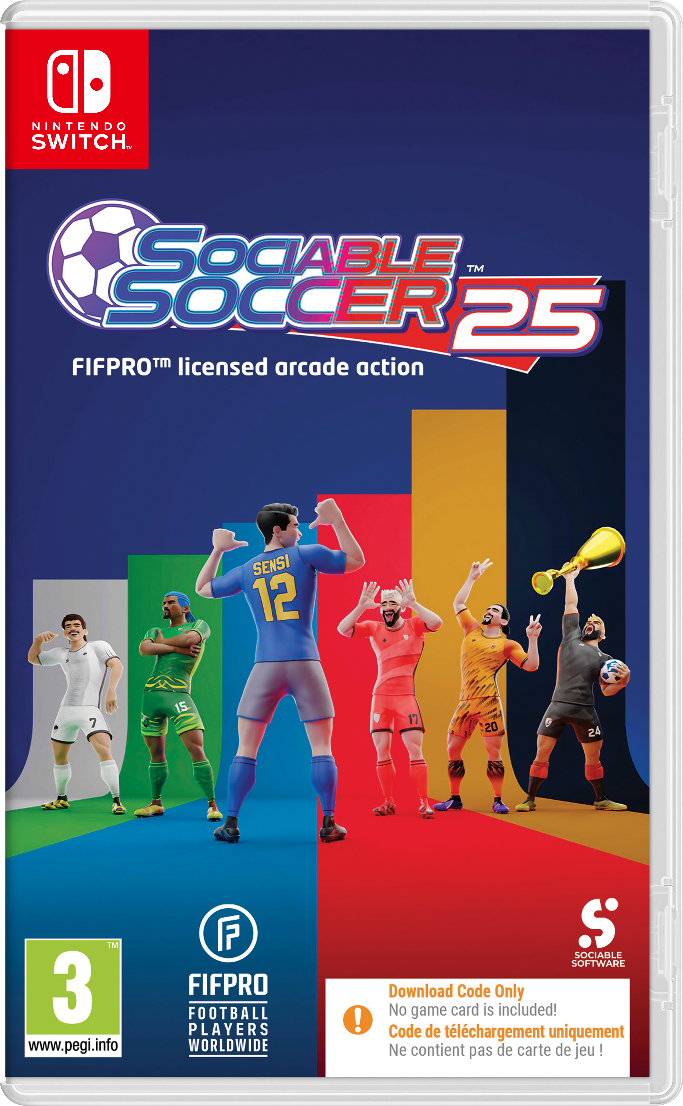 Sociable Soccer 25 (Code in Box) - Nintendo Switch - Engelsk - Code in a Box v:3891757