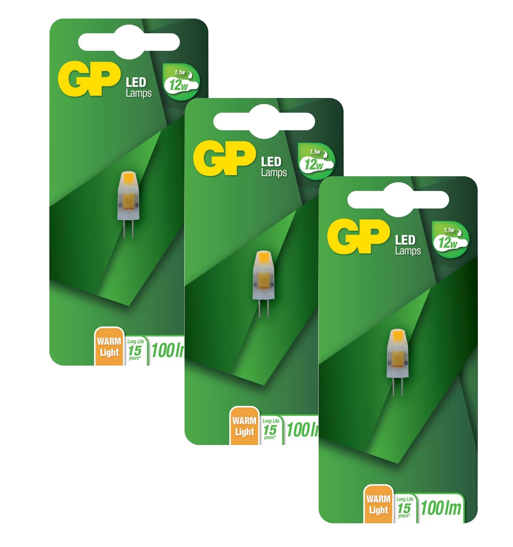 GP - LED Lamp Capsule, G4, 1.1W (12W), 100lm I Bundle (3 Pcs) v:8160888
