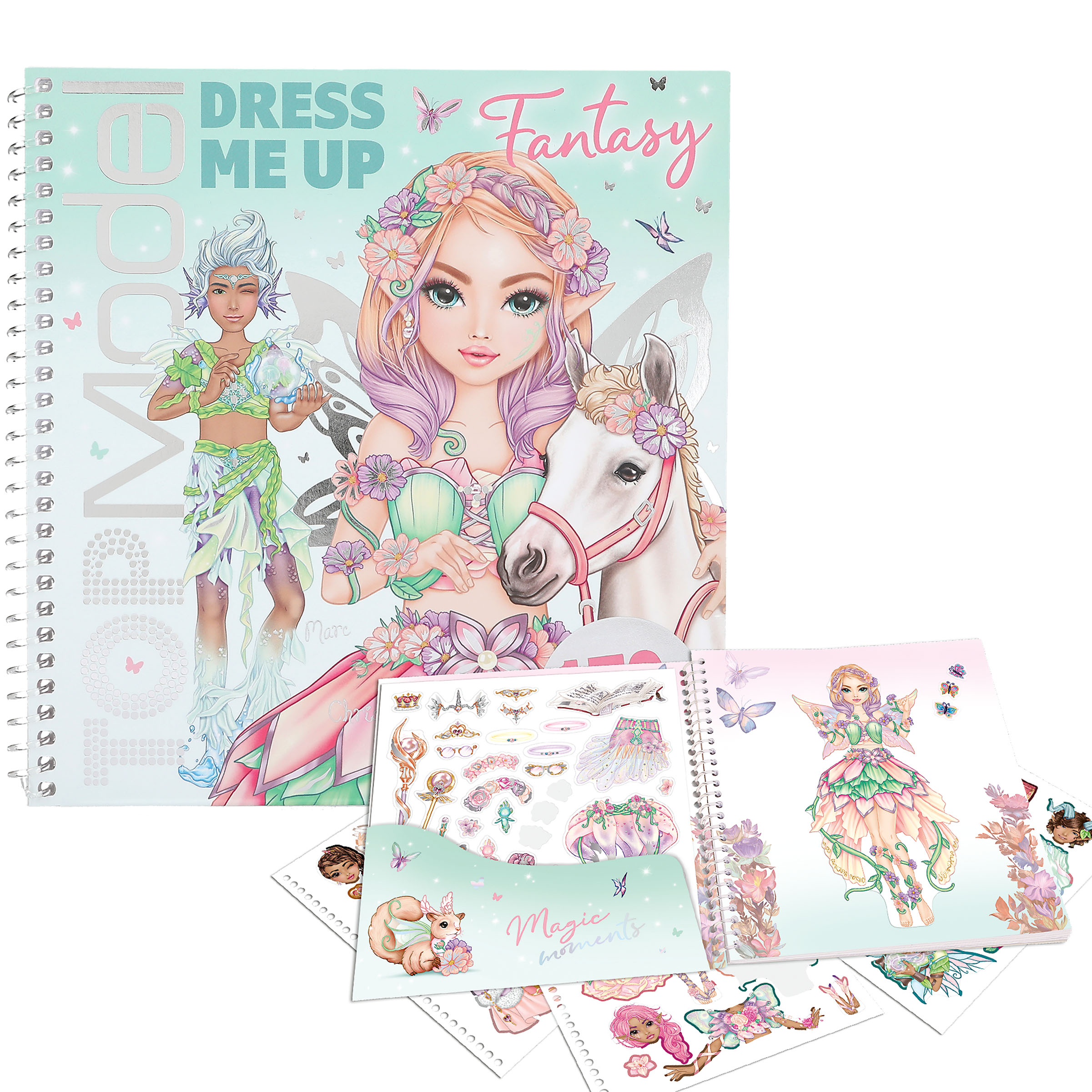 Topmodel - Dress Me Up Fantasy Klistermerkebok v:1051876