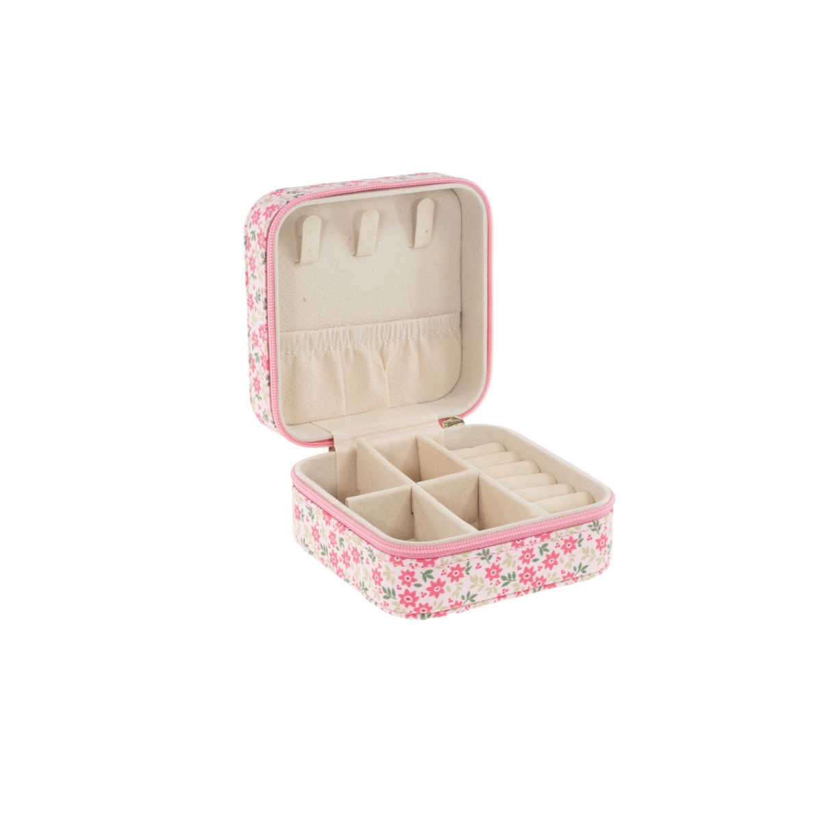 Tinka – Travel Jewellery Box Pink w/Flowers v:8358052 Tinka – Travel Jewellery Box Pink w/Flowers v:8358052
