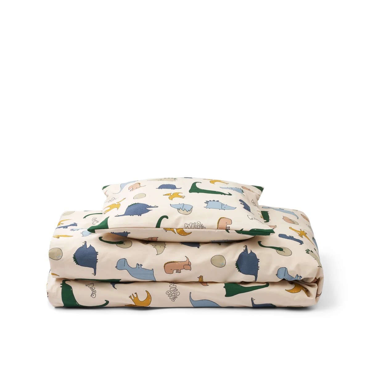 – Ingeborg Junior Printed Bedding – Dino Roar / Sandy – 100 x 140 – Gratis frakt v:2539836