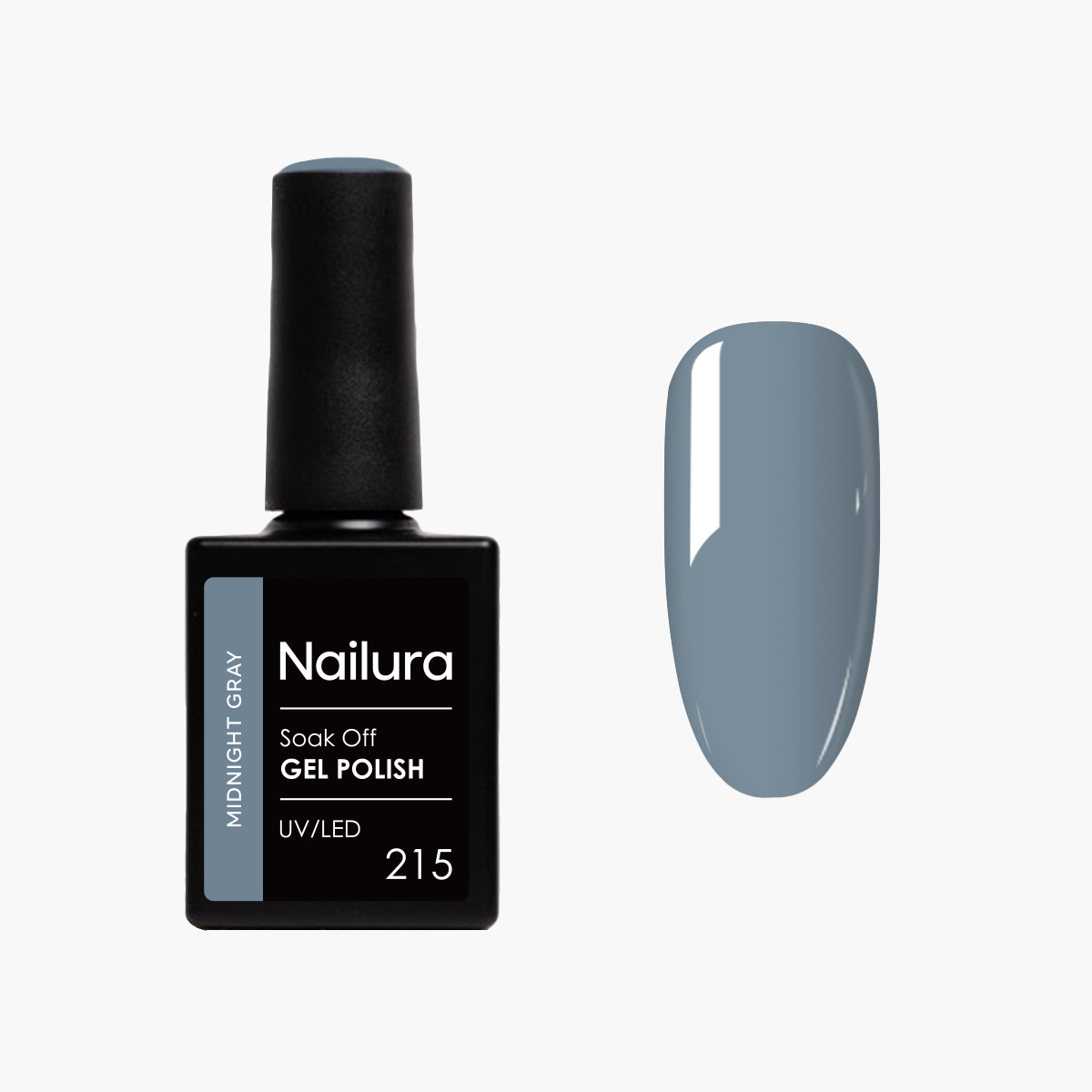 Nailura – Gel Polish 215 – Midnight Gray – 10 ml – Midnight Gray v:9379787 Nailura – Gel Polish 215 – Midnight Gray – 10 ml – Midnight Gray v:9379787