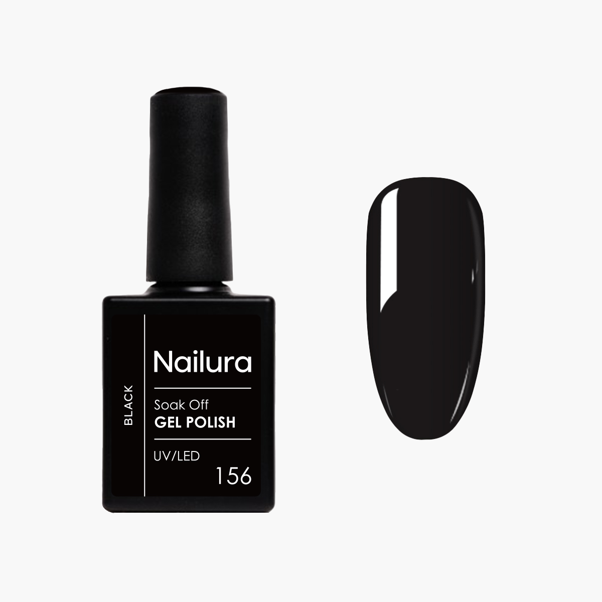 Nailura – Gel Polish 156 – Black – 10 ml – Black v:7648925 Nailura – Gel Polish 156 – Black – 10 ml – Black v:7648925