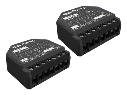 Shelly 2PM Gen3 (2-pakning) – Smart Wi-Fi-relé med energimåling v:6347497