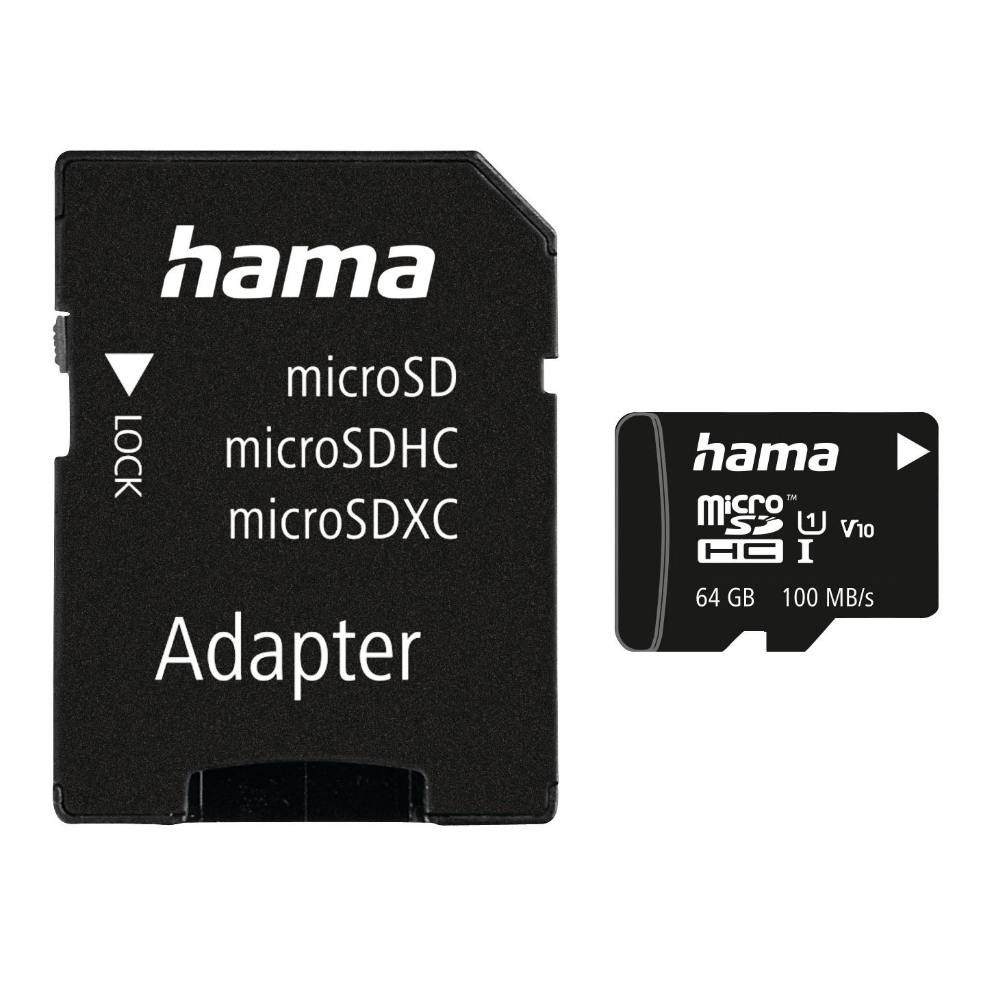 Hama - Micro SDHC Class 10 UI V10 - 100MB/s - 64.0 v:9341108