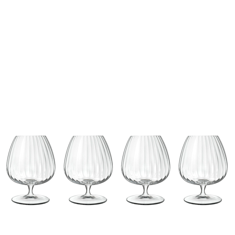 Luigi Bormioli - Optica Cognac glass 46,5 cl, 4 pcs. - Gratis frakt v:3460595
