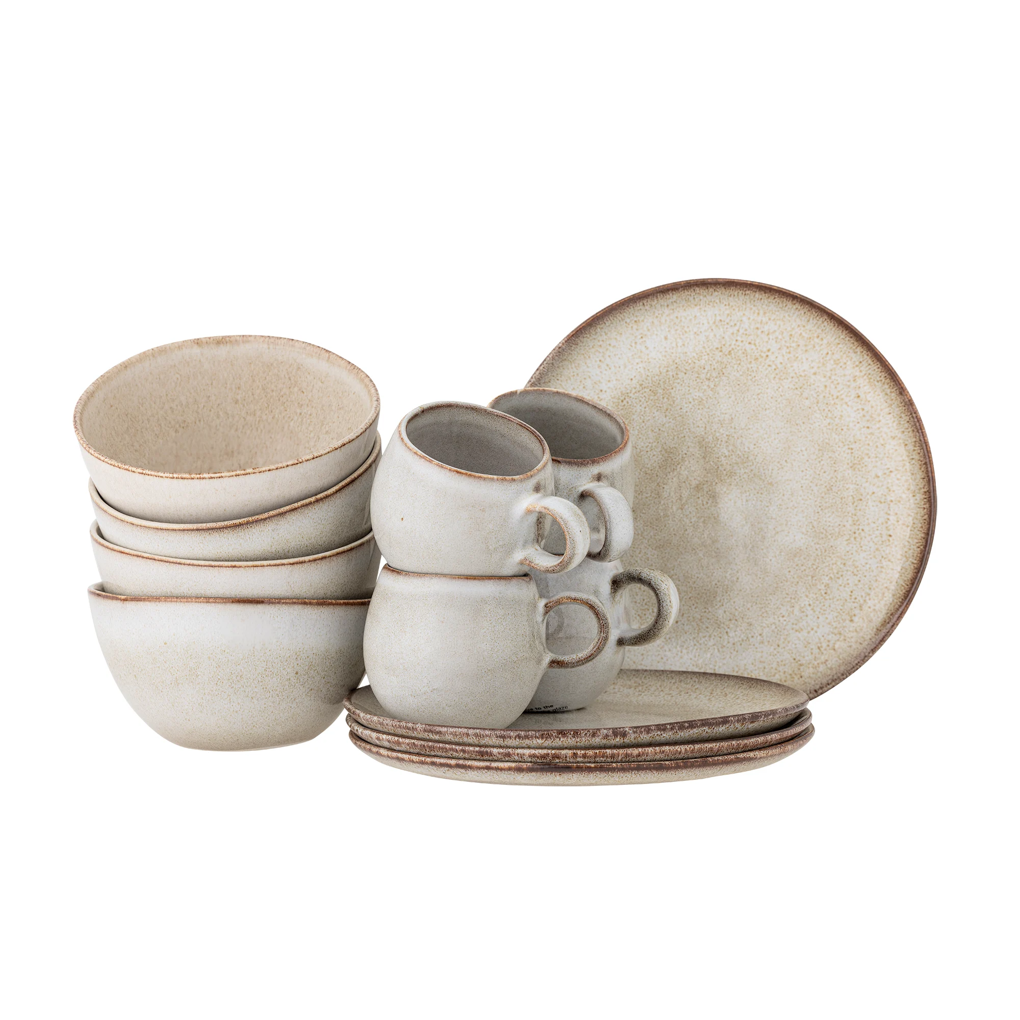 Bloomingville – Sandrine Breakfast Set – Nature – Stoneware – Gratis frakt v:6795344 Bloomingville – Sandrine Breakfast Set – Nature – Stoneware – Gratis frakt v:6795344