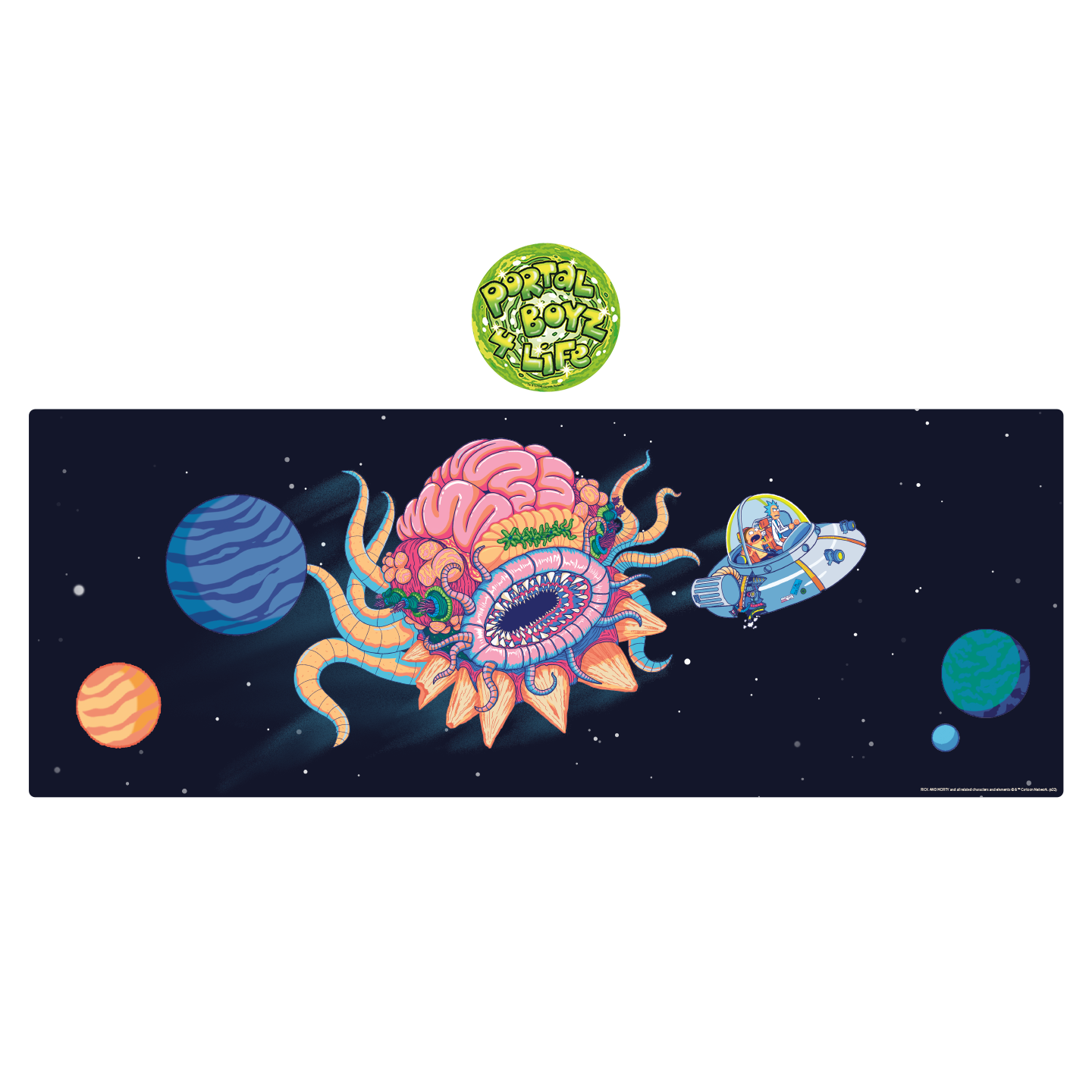 Rick & Morty Desk Pad & Coaster Set v:4637361 Rick & Morty Desk Pad & Coaster Set v:4637361