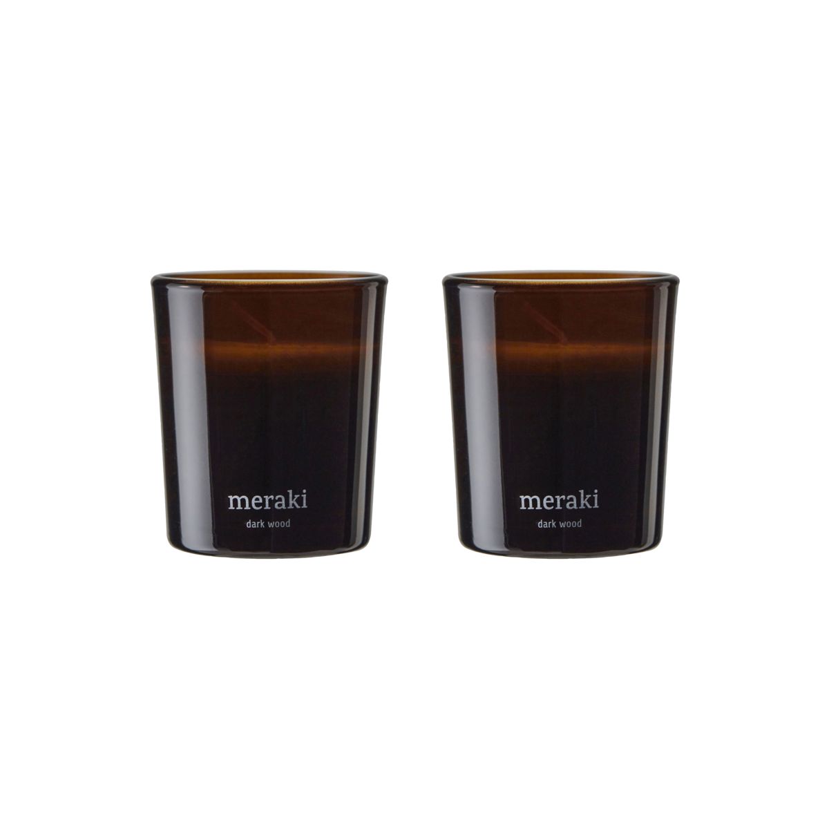 – Duftlys – Dark wood – h: 7 cm, dia: 6 cm v:1441231 – Duftlys – Dark wood – h: 7 cm, dia: 6 cm v:1441231