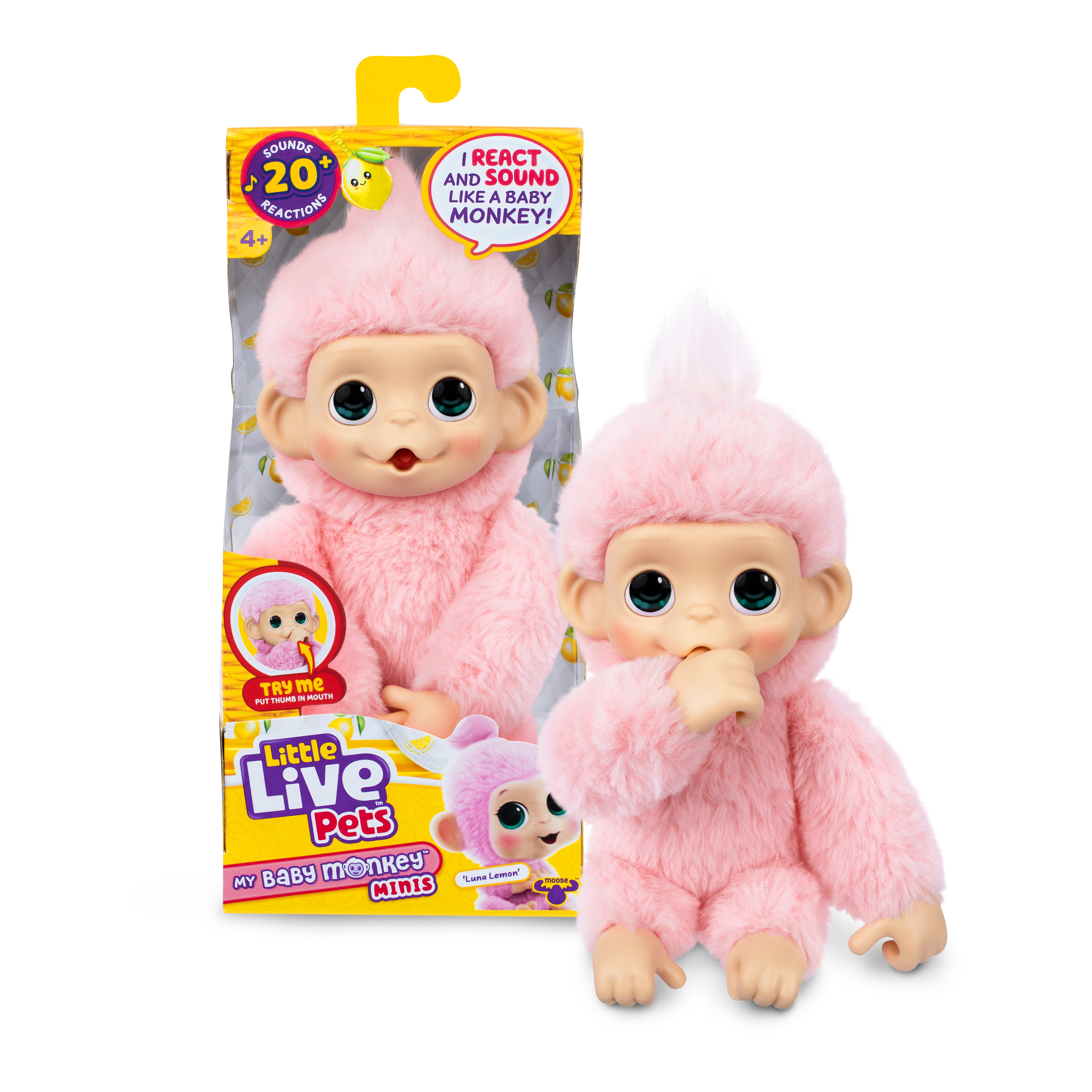 Little Live Pets - My Baby Mini Monkey Pink Lemonz (26764) v:3821264