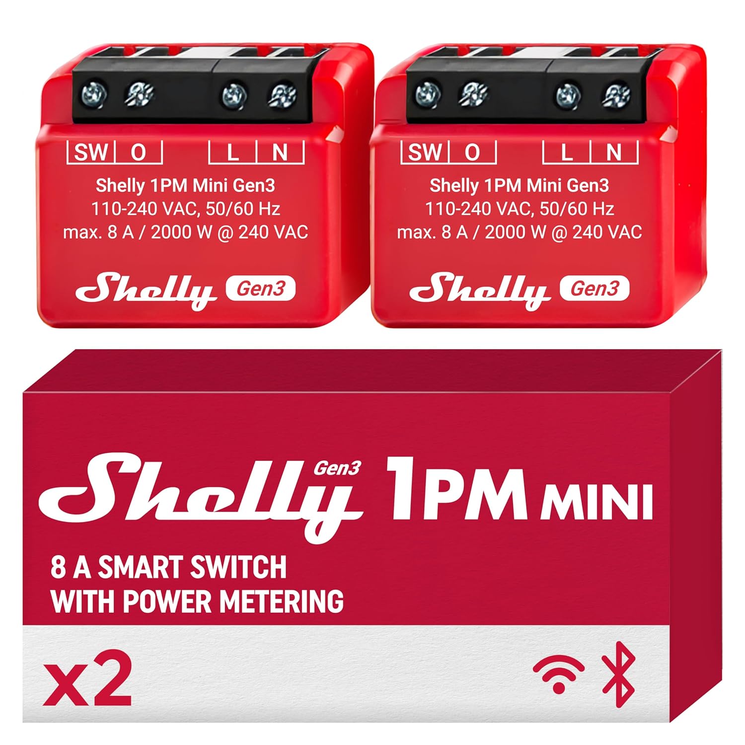 Shelly - 1PM Mini Gen3 (Dobbelpakke) v:6865834