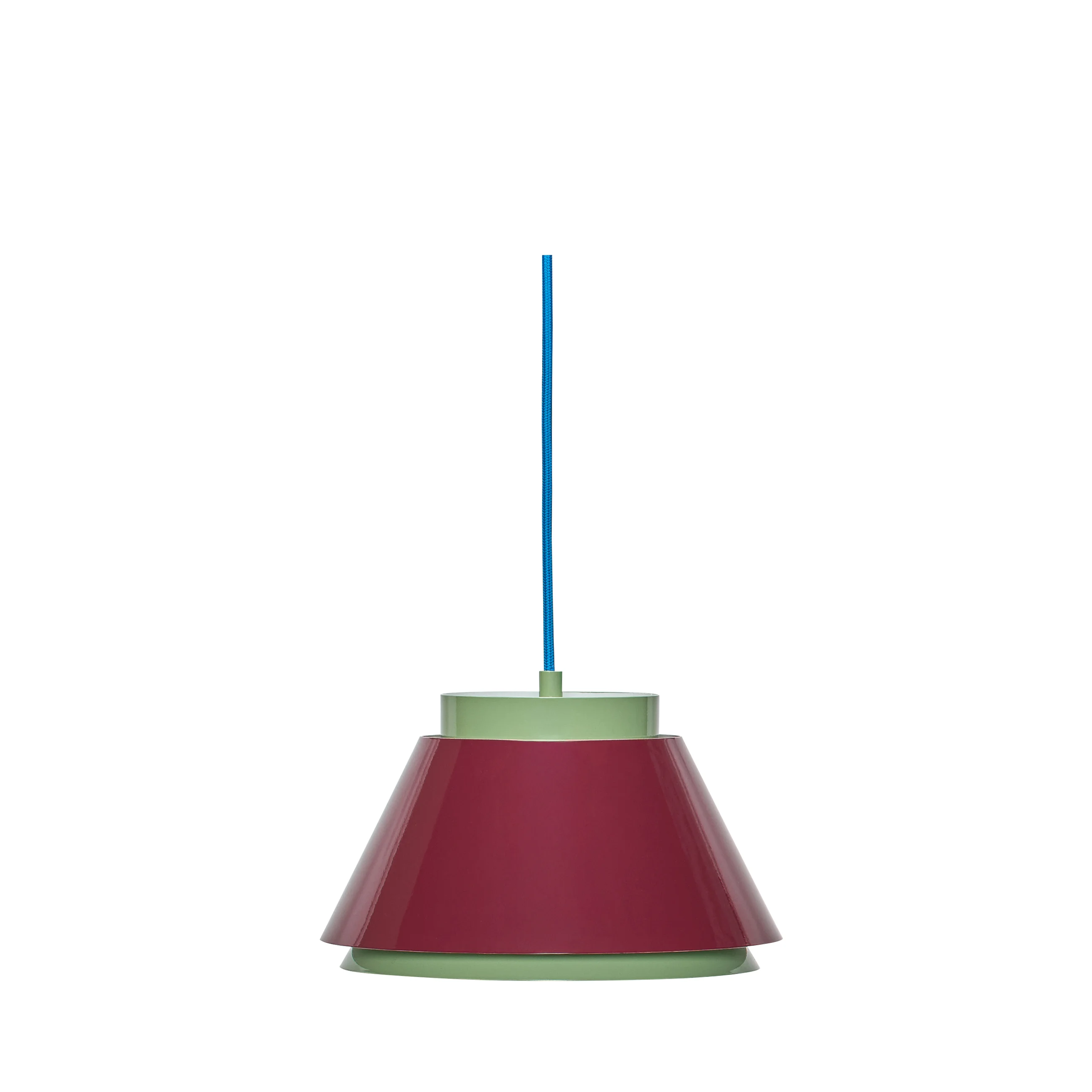 Hübsch - Remi Pendant - Green/Red - ø25xh15cm - Gratis frakt v:4973760