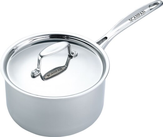 Scanpan - Fusion 5 Kasserolle med Lokk - 14 cm/1,3 L - Rustfritt Stål - Gratis frakt v:1308749