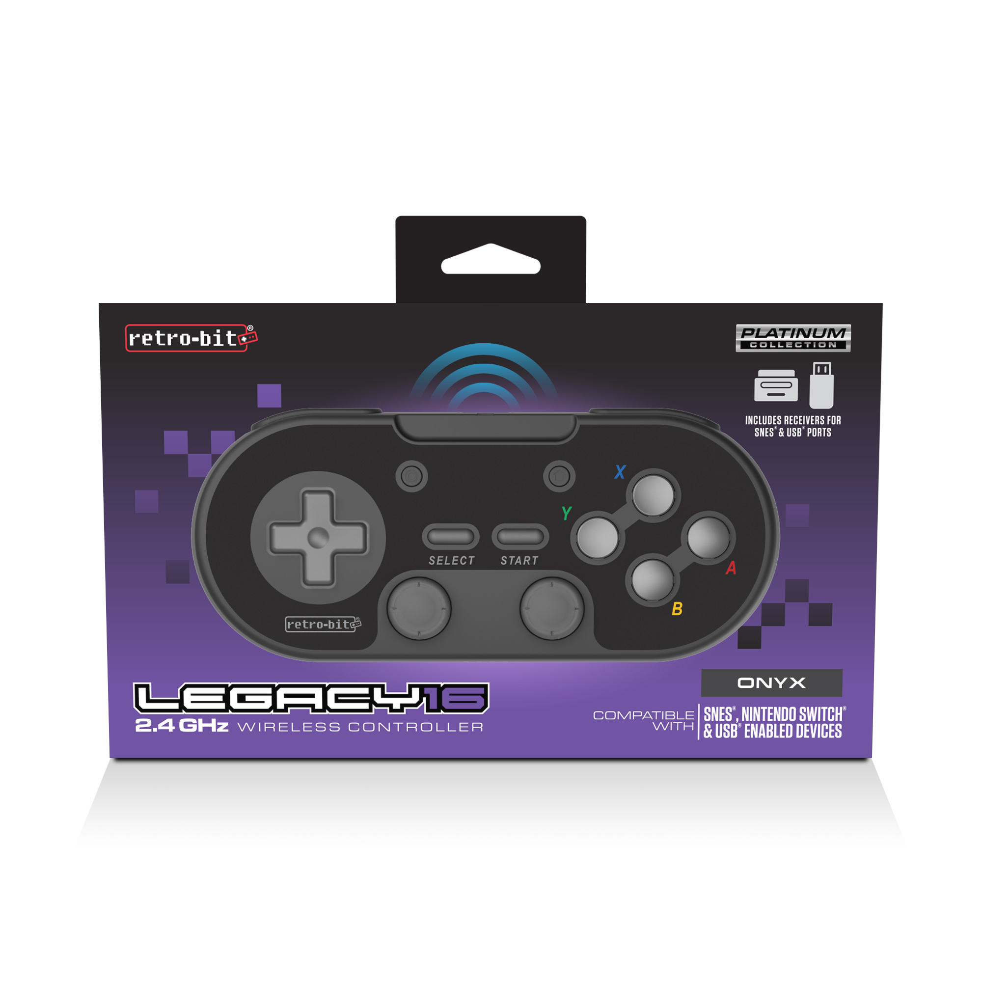 Retro-Bit Legacy 16 Wireless Black – Engelsk – Standard – Black v:8886529