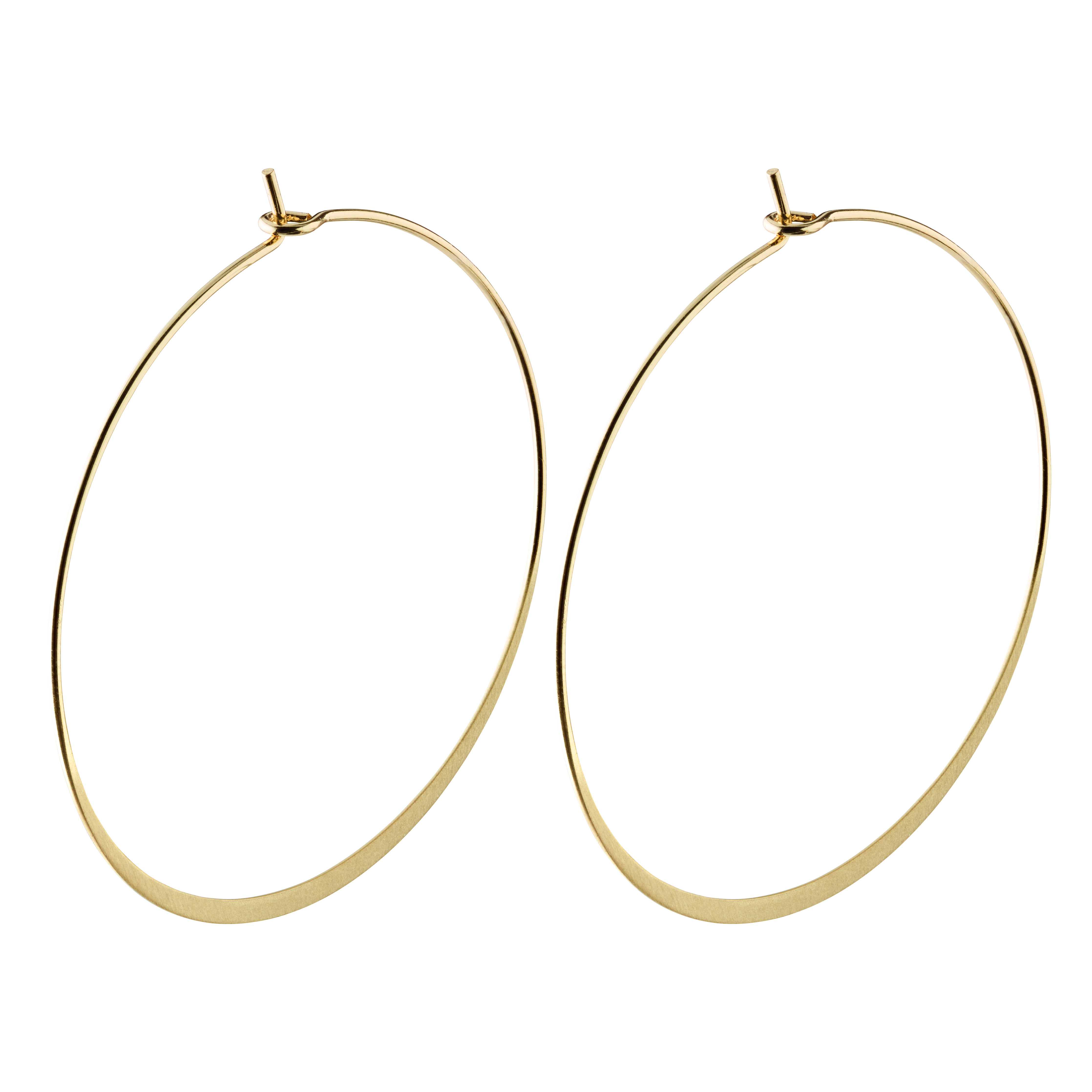 PILGRIM - TILLY Large Hoop Earrings - Gold-Plated - 50 mm v:2108389