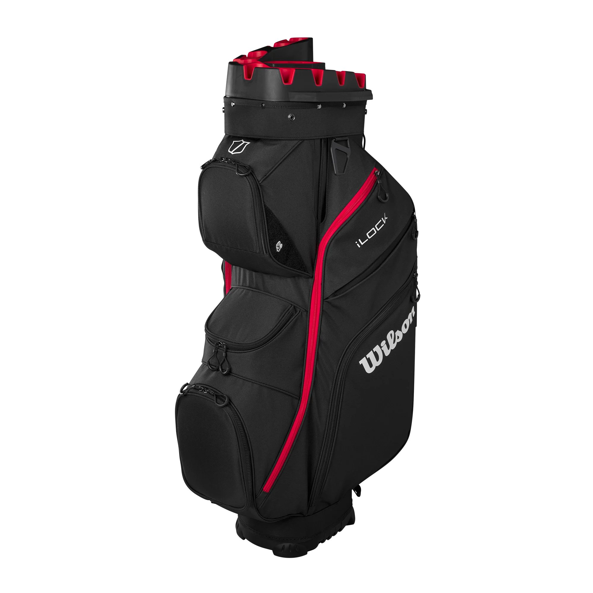 Wilson – iLock Cart Bag – Black/Red – Gratis frakt v:5121018