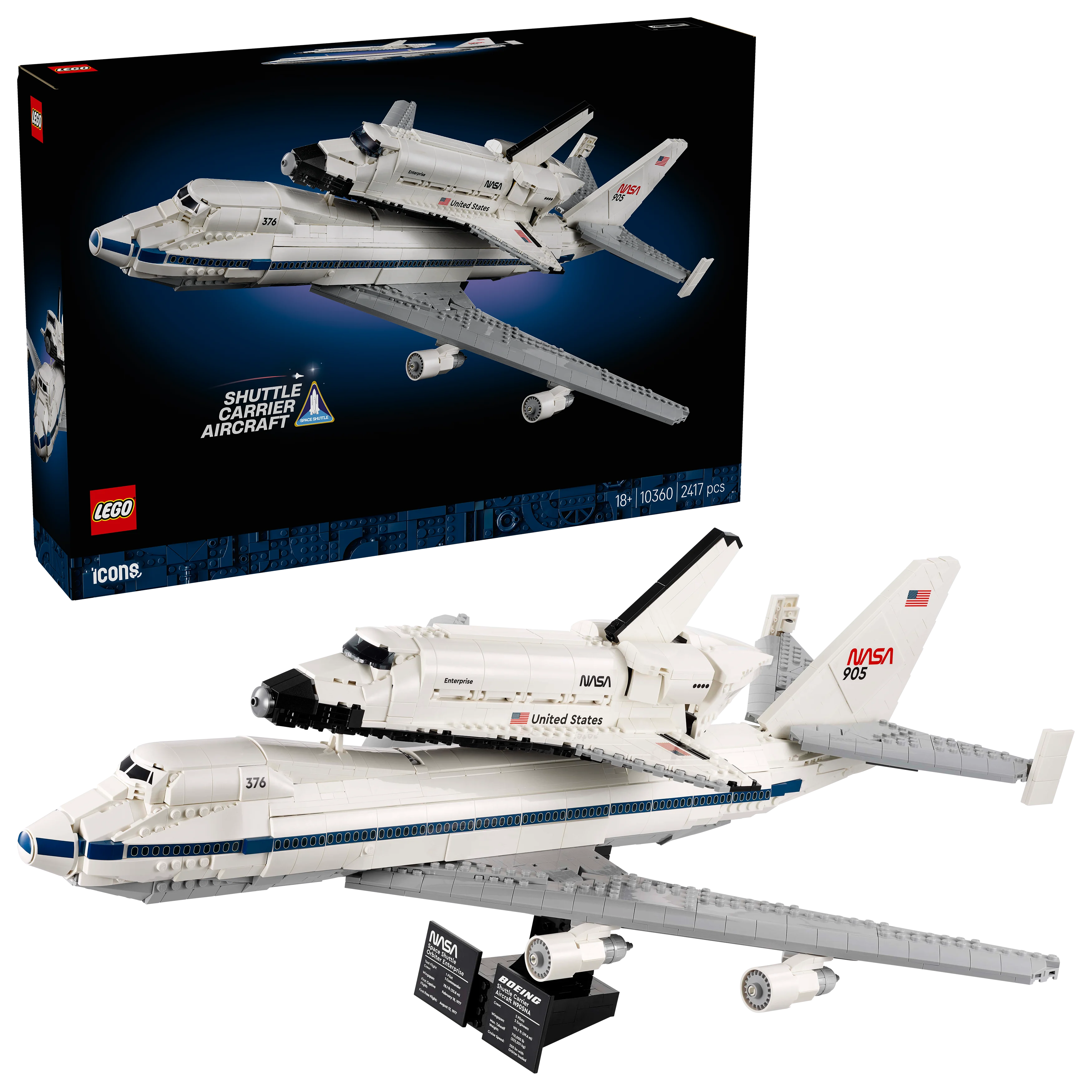 LEGO - Icons - Shuttle Carrier Aircraft (10360). - Gratis frakt v:5398407