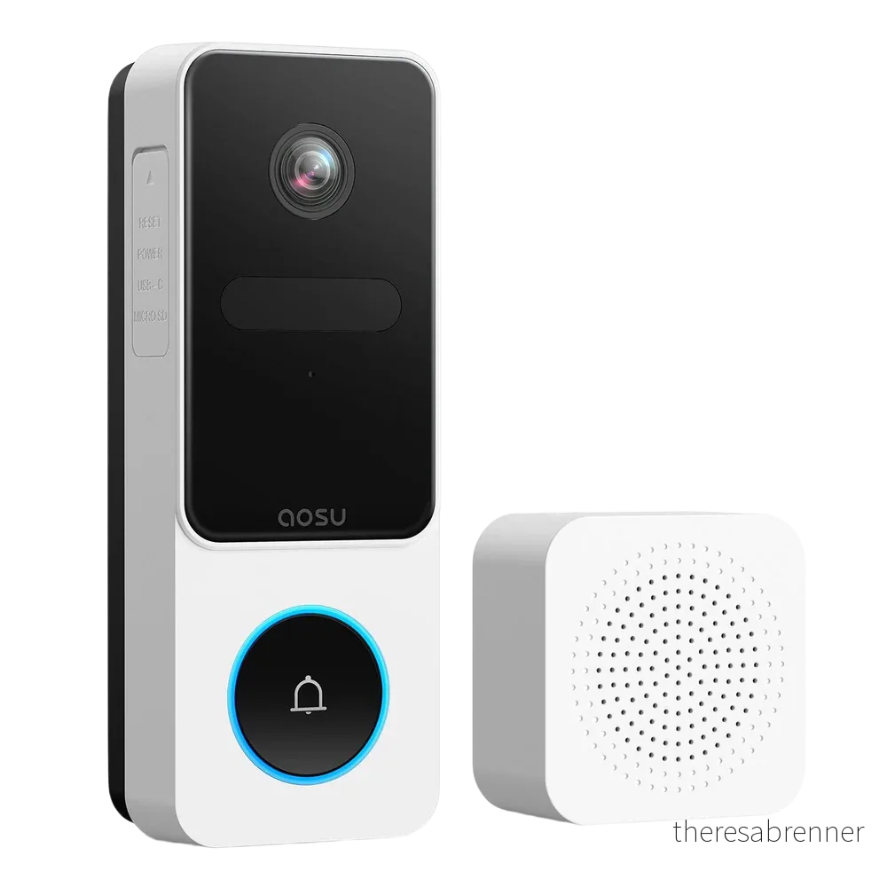 Aosu - Video Doorbell SE – 2K Smart Ringeklokke med Full Oversikt - Gratis frakt v:1436679