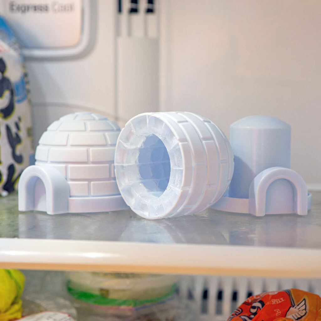 Kikkerland - Igloo Mini Ice Molds - 3.5 x 3.25 x 4.0 inches v:5649503