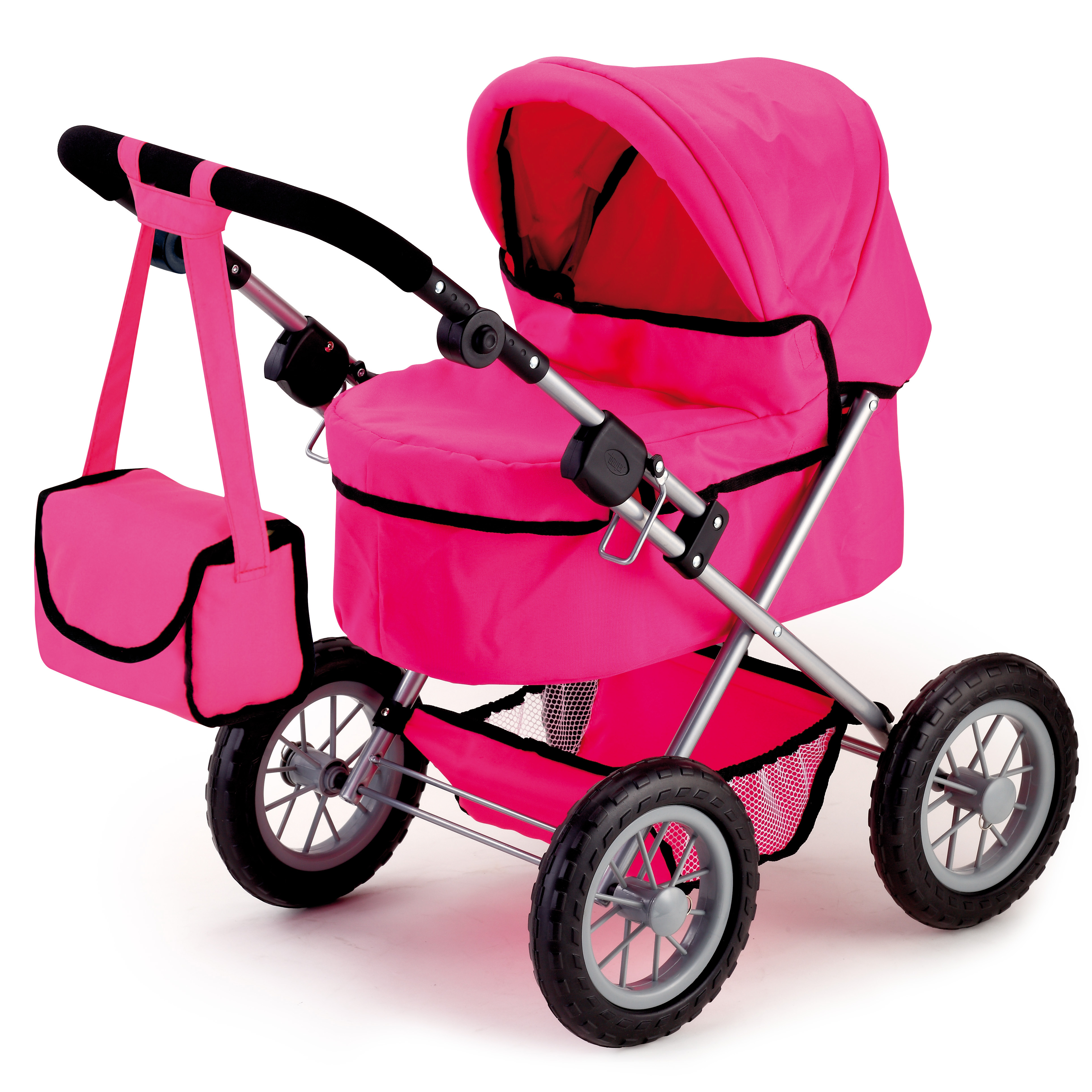 Bayer - Dolls Pram - Trendy - Pink (13029AA) - Gratis frakt v:5124505