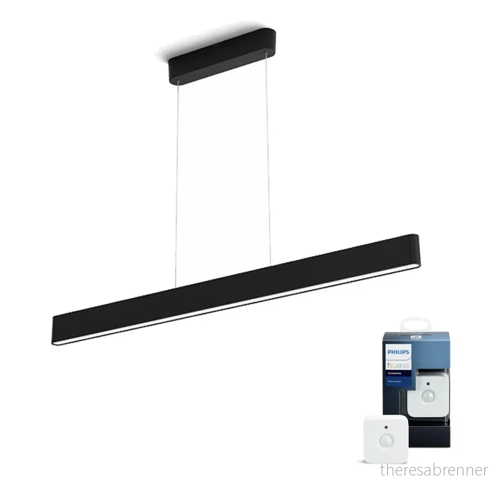 Philips Hue - Ensis Svart & Bevegelsessensor - Pakke - Gratis frakt v:4356930