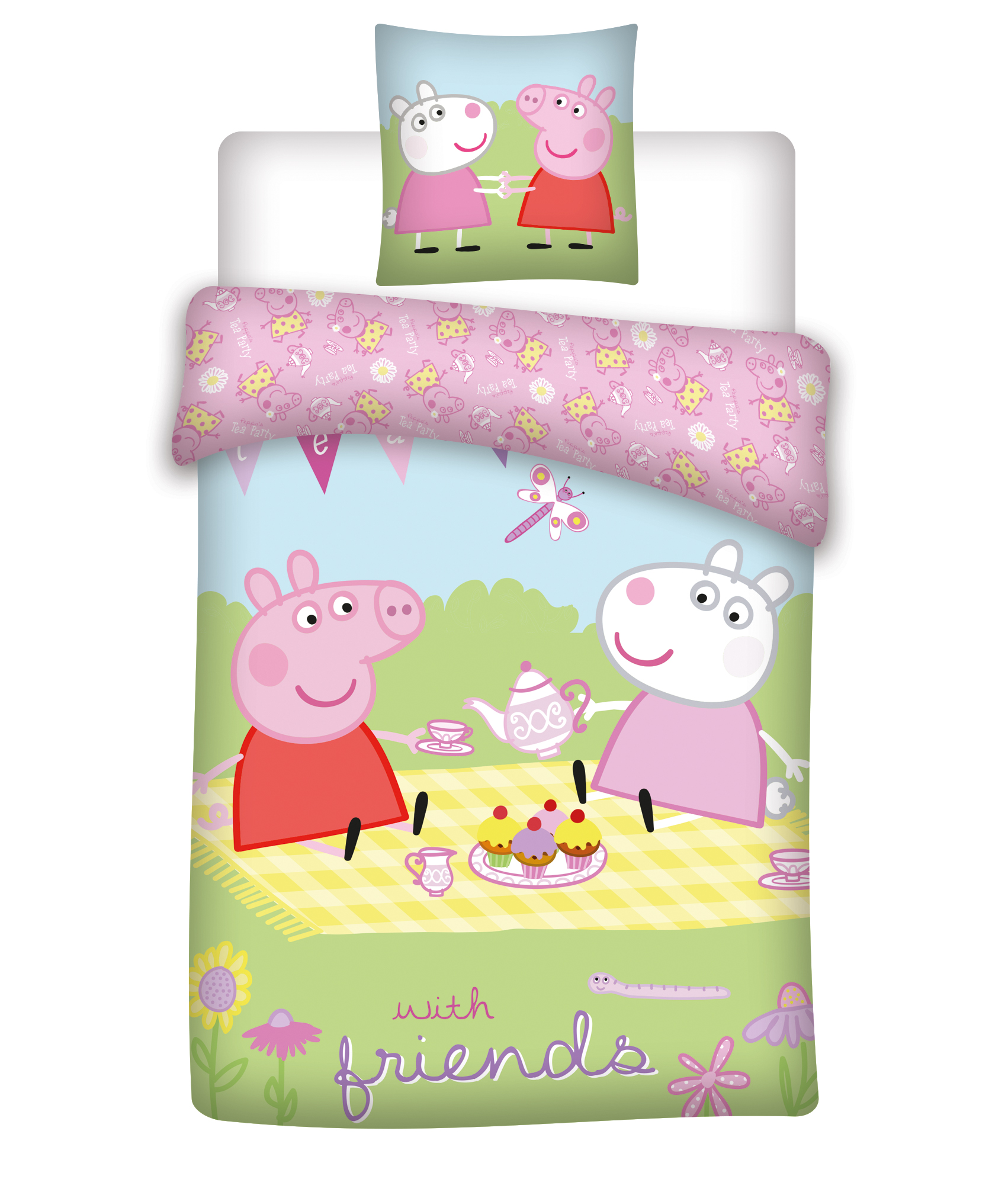 Bed Linen - Junior Size 100 x 140 cm - Peppa Pig (1000881) v:7786400