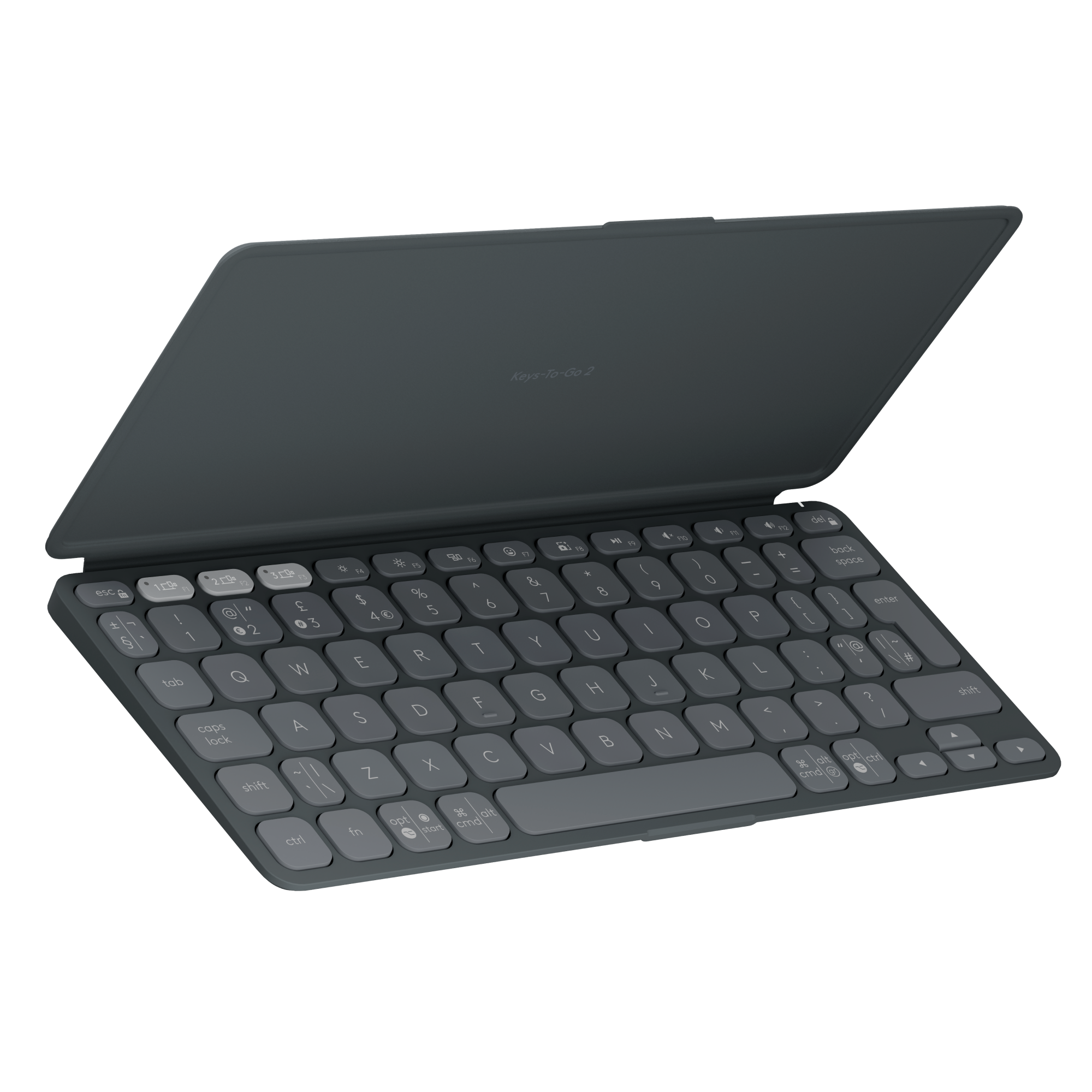 Logitech - Keys-To-Go 2 bærbart trådløst tastatur for nettbrett - nordisk - Gratis frakt v:5767628