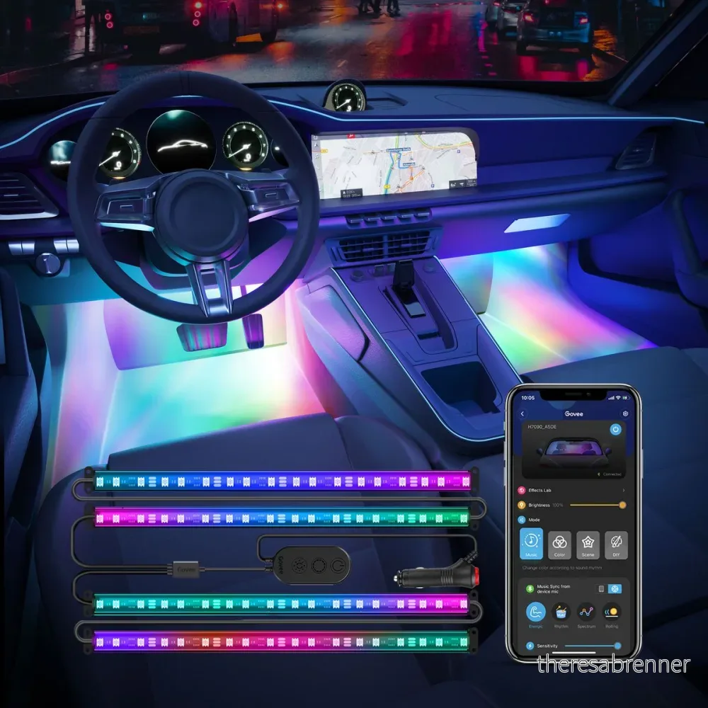 Govee RGBIC Interiørlys Bil – Smart LED-striper for kjøretøy v:1436409 Govee RGBIC Interiørlys Bil – Smart LED-striper for kjøretøy v:1436409