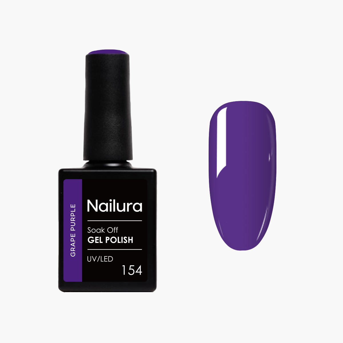 Nailura – Gel Polish 154 – Grape Purple – 10 ml – Grape Purple v:3075246 Nailura – Gel Polish 154 – Grape Purple – 10 ml – Grape Purple v:3075246