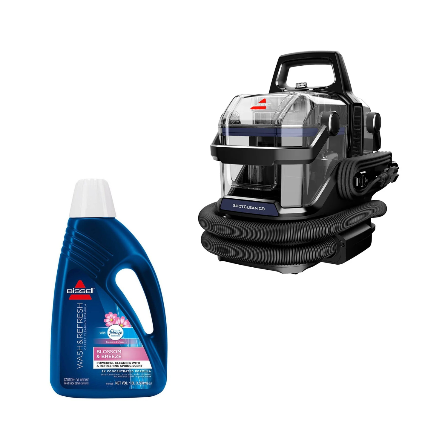 Bissell – SpotClean C9 Select 3989N & Wash & Refresh Febreze 1.5L – Pakke – Gratis frakt v:2728017 Bissell – SpotClean C9 Select 3989N & Wash & Refresh Febreze 1.5L – Pakke – Gratis frakt v:2728017