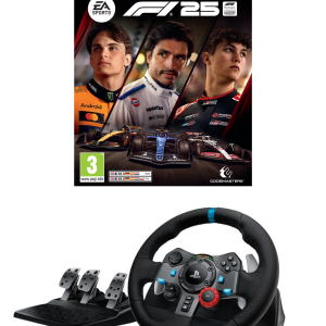 Logitech – G29 Driving Force Racing Wheel + F1 25 – PS5 Racerpakke Bundle – Gratis frakt v:6782677 Logitech – G29 Driving Force Racing Wheel + F1 25 – PS5 Racerpakke Bundle – Gratis frakt v:6782677