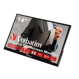 Verbatim – PMT-14 Portable Touchscreen Monitor 14" Full HD 1080p Metal Housing – Gratis frakt v:3595049