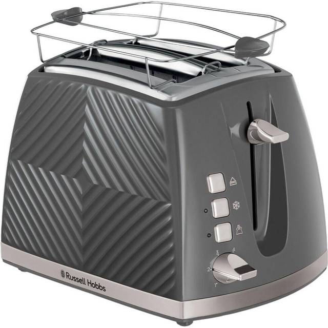 Russell Hobbs - Groove 2S Toaster - Grey - E - Grey - Gratis frakt v:9545879