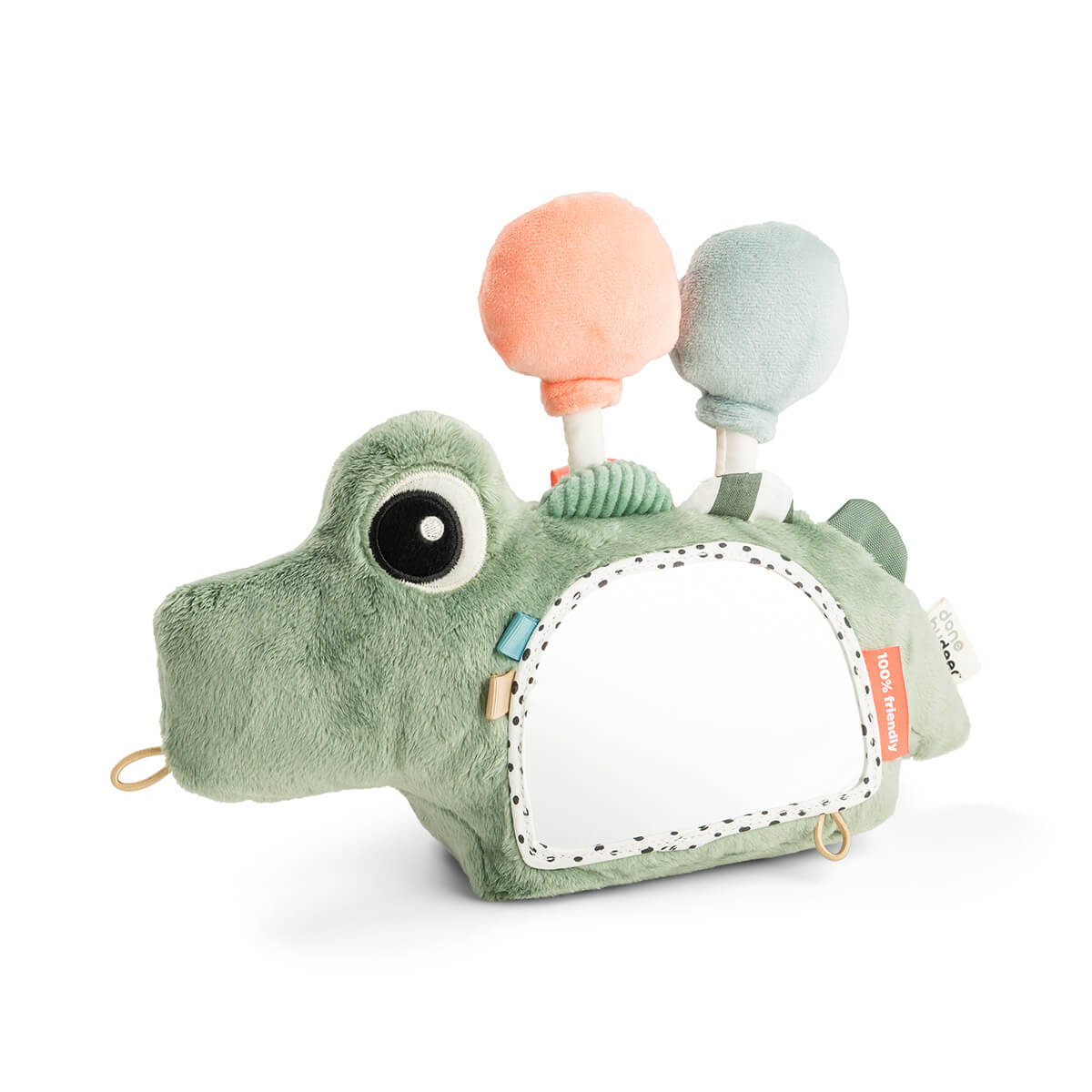 Done by Deer – Activity floor mirror Croco Green (4163443) v:3187536