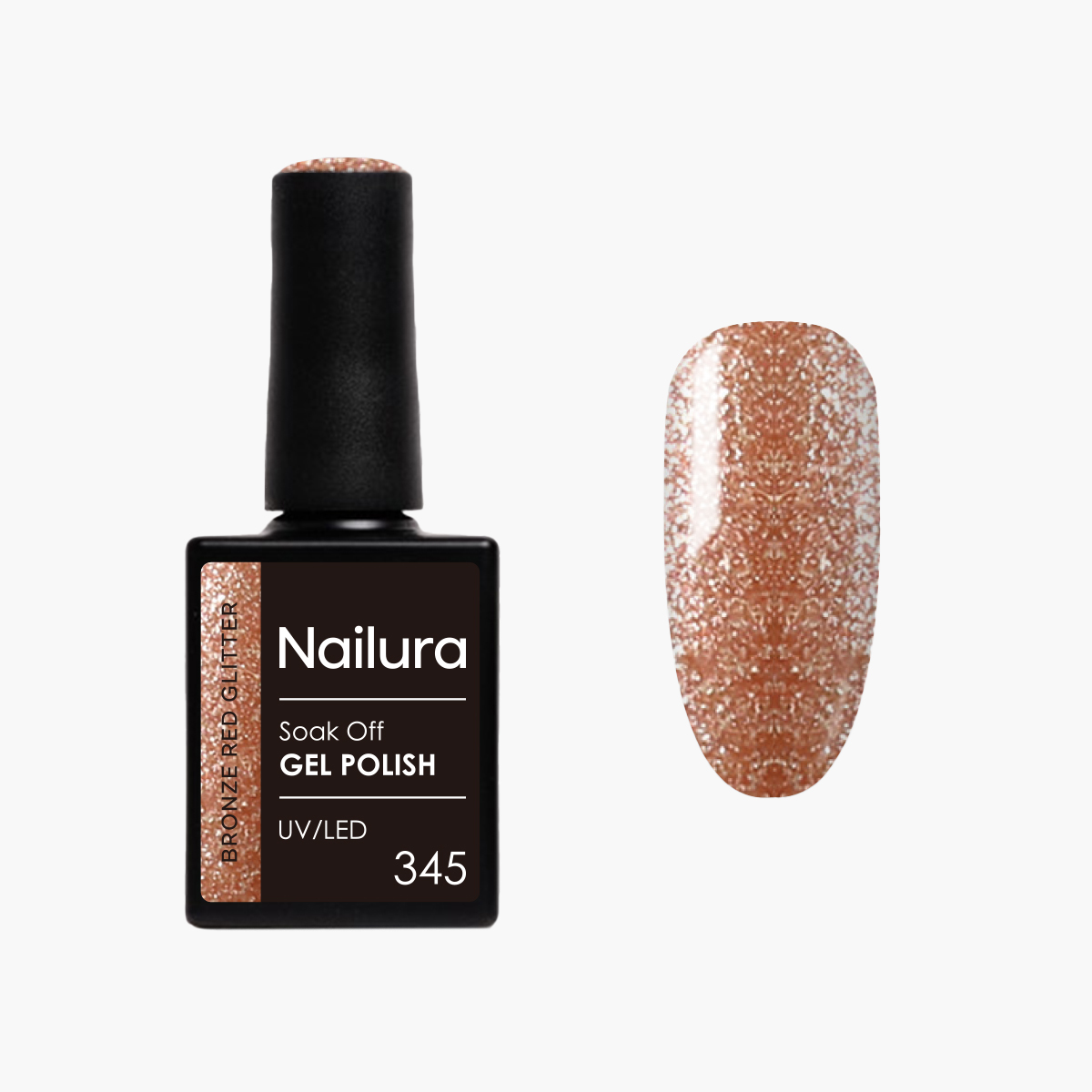 Nailura – Gel Polish 345 – Bronze Red Glitter – 10 ml – Bronze Red Glitter v:5322627 Nailura – Gel Polish 345 – Bronze Red Glitter – 10 ml – Bronze Red Glitter v:5322627