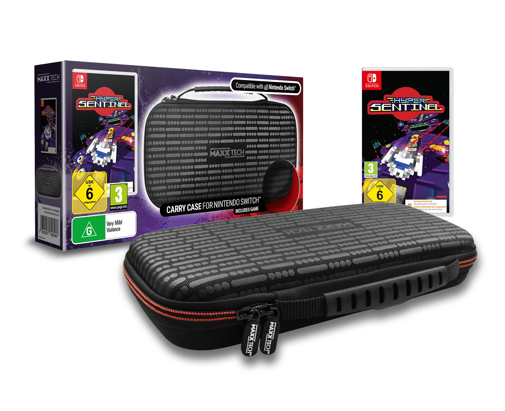 Premium Carry Case & Hyper Sentinel Bundle for Nintendo Switch & Switch 2 v:8534529