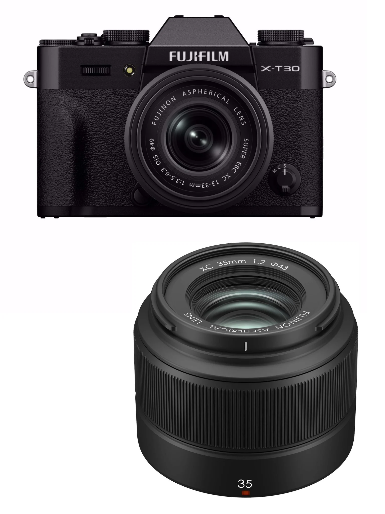 Fujifilm - X-T30 III & XC 35mm F2.0 - 26MP Kamerapakke med 6.2K Video - Bundle - Gratis frakt v:7538694