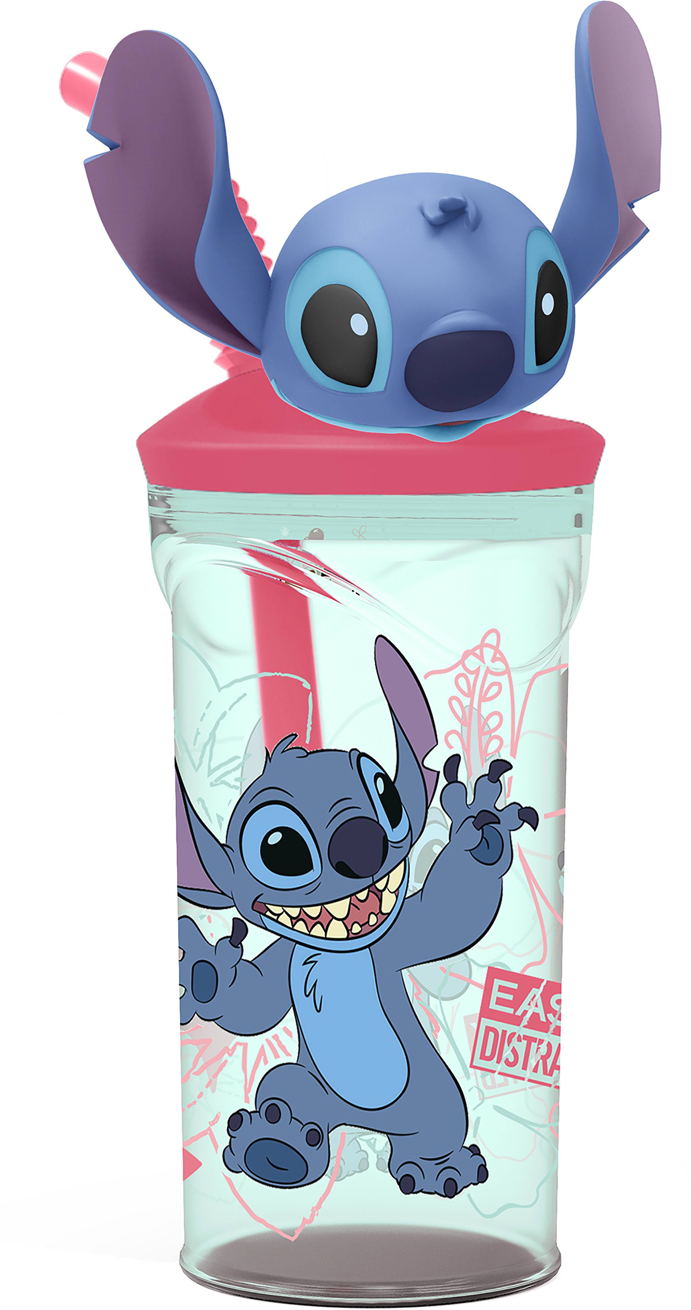 Stor - STITCH 3D figurine tumbler bottle - 360 ml v:9488406
