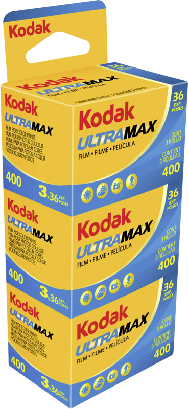 Kodak - Ultra Max 400 35mm fargefilm - ISO 400, 36 eksponeringer (3-pakning, 135-film) v:2374013