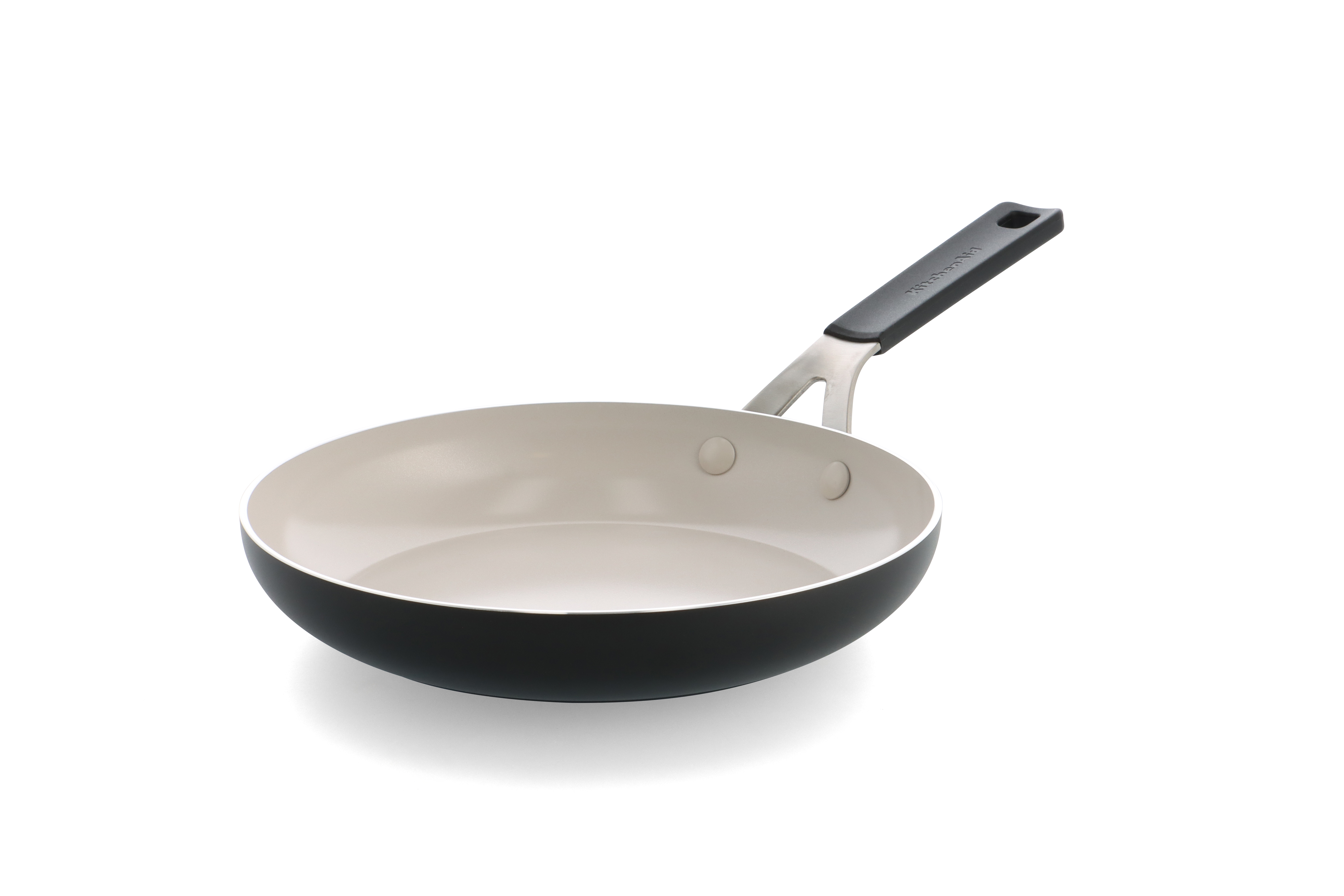 KitchenAid - Coloured Aluminum Frypan - Matte Black - 24 cm v:4853136