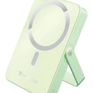 Verbatim – Charge 'n' Go Magnetic Wireless Power Bank with stand – 10000 mAh – Glass Green v:7101998