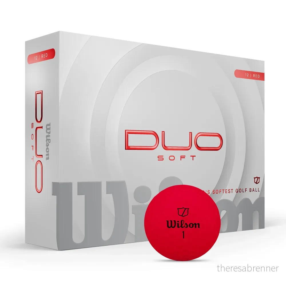 Wilson - DUO Soft Golf Ball - Red - 12 Balls v:4580242