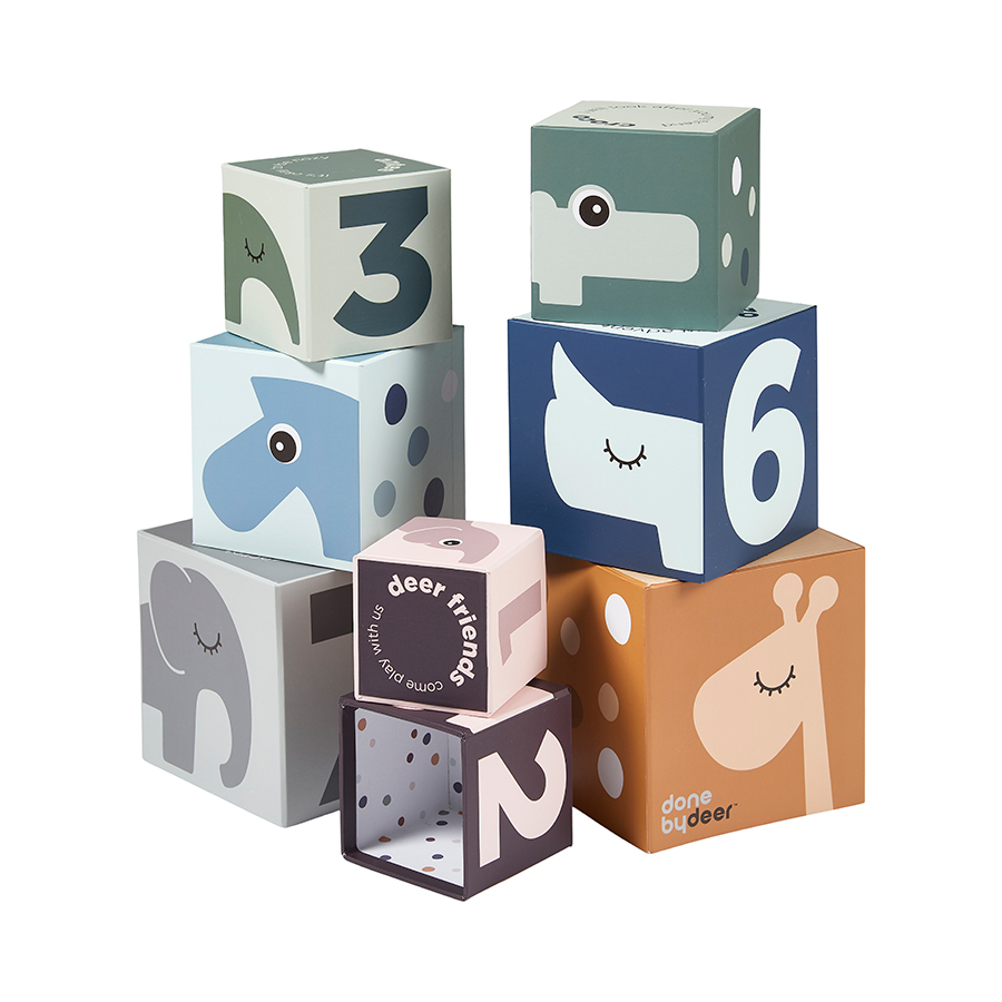 Done by Deer - Stacking cubes Deer friends Colour mix (4805176) v:8810798